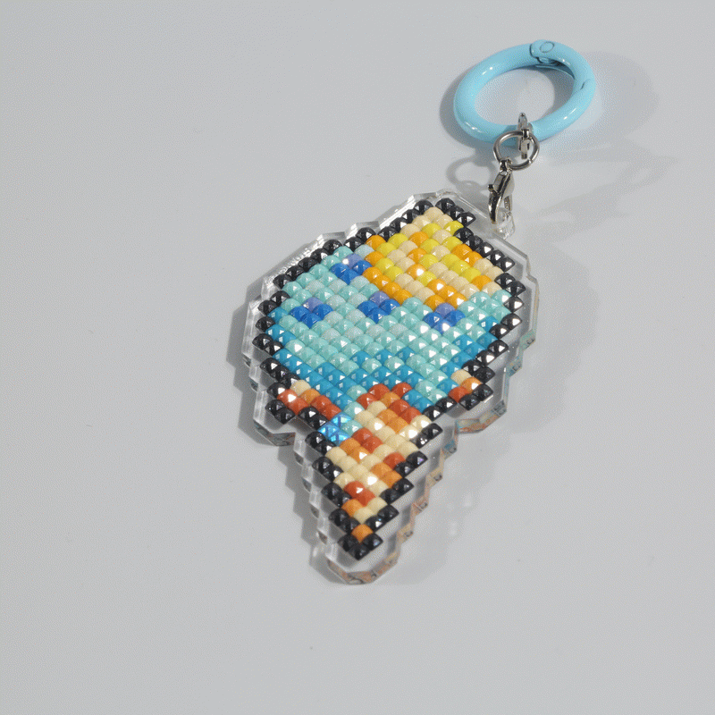 Lumigem Mini Diamond Painting Keychain Set – Fun Pixel Art DIY Crafts for Kids & Adults