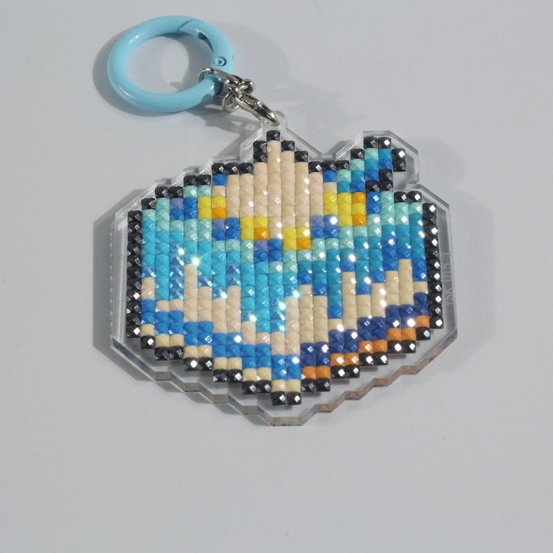 Lumigem Mini Diamond Painting Keychain Set – Fun Pixel Art DIY Crafts for Kids & Adults