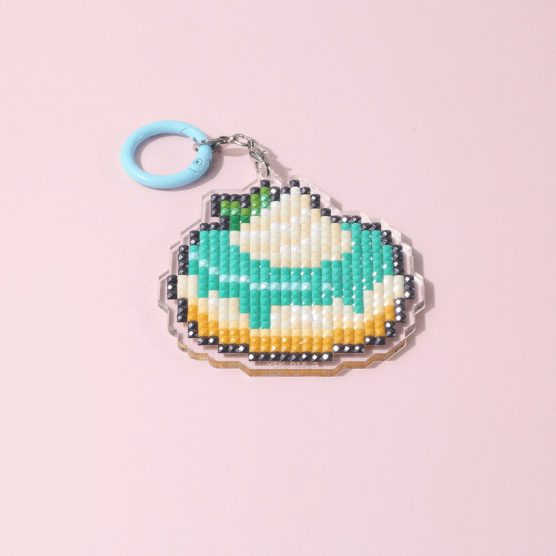 Lumigem Mini Cute Dessert Diamond Art Keychain Set