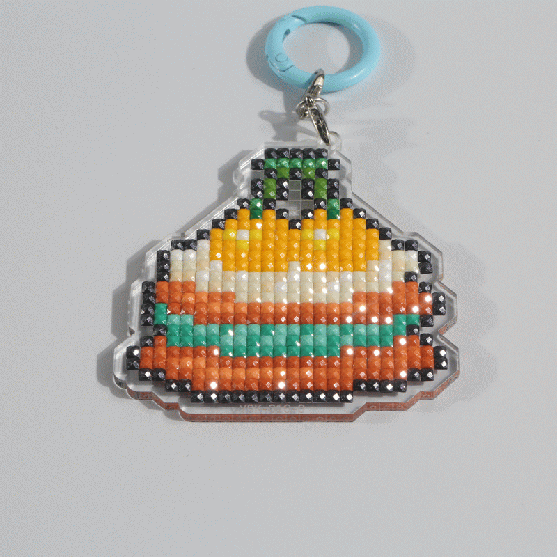 Lumigem Mini Cute Dessert Diamond Art Keychain Set