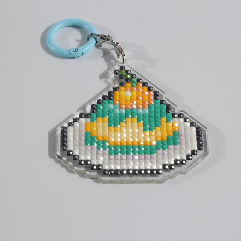 Lumigem Mini Cute Dessert Diamond Art Keychain Set