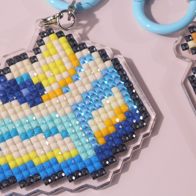 Lumigem Mini Diamond Painting Keychain Set – Fun Pixel Art DIY Crafts for Kids & Adults