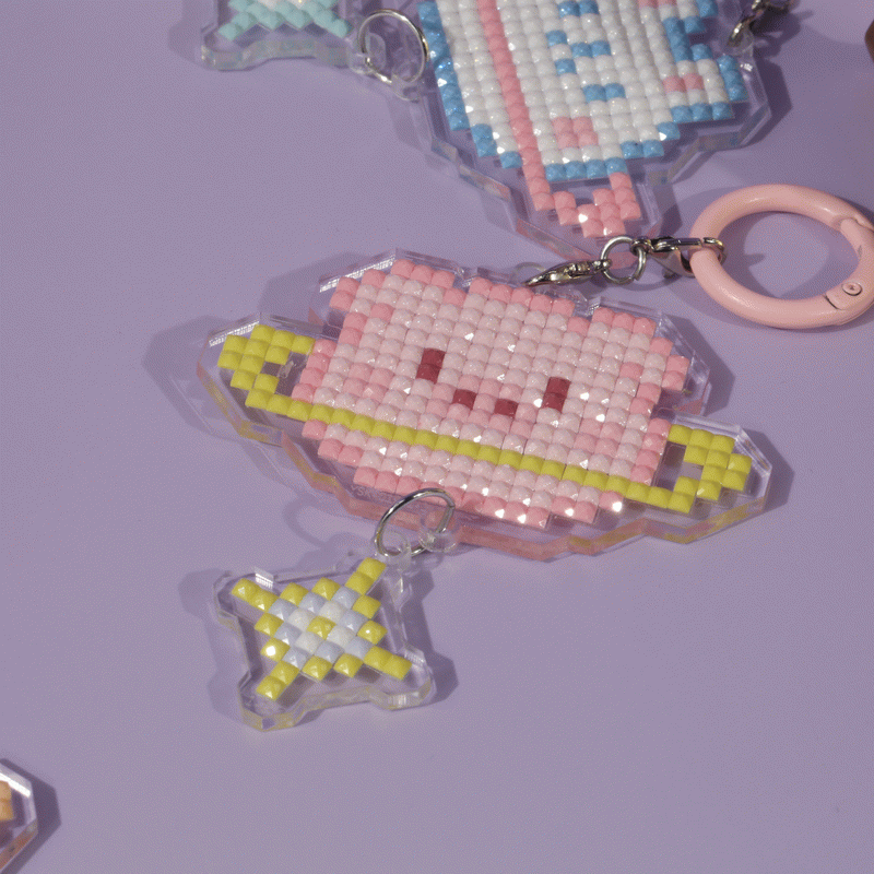 Lumigem DIY Diamond Painting Animal Keychains