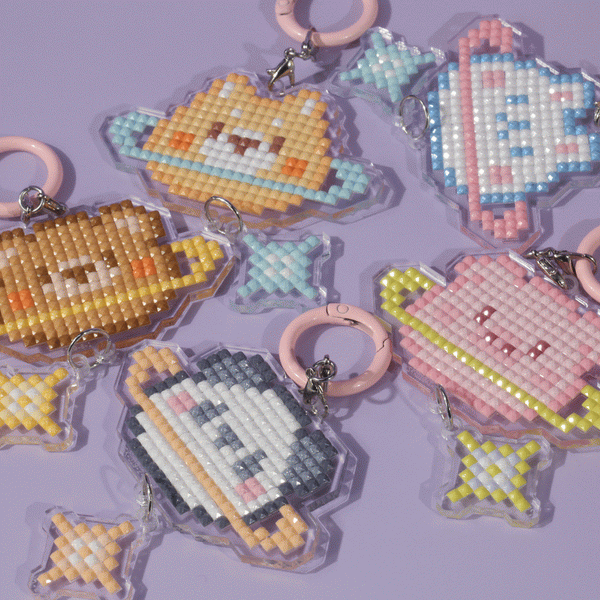 Lumigem DIY Diamond Painting Animal Keychains