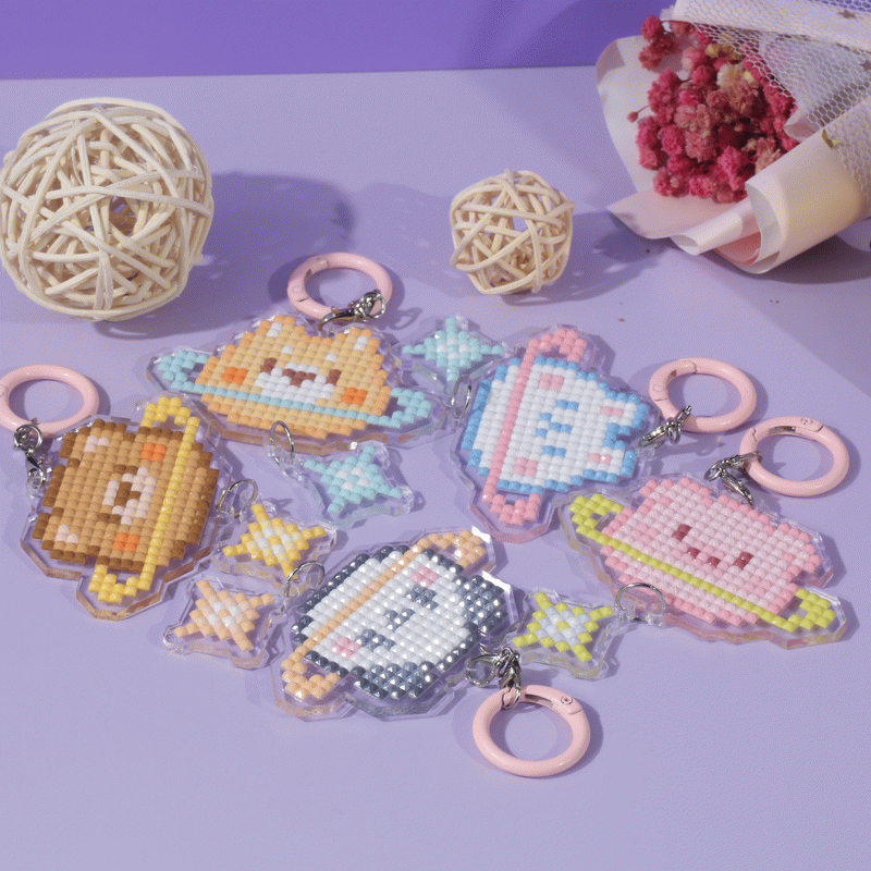 Lumigem DIY Diamond Painting Animal Keychains