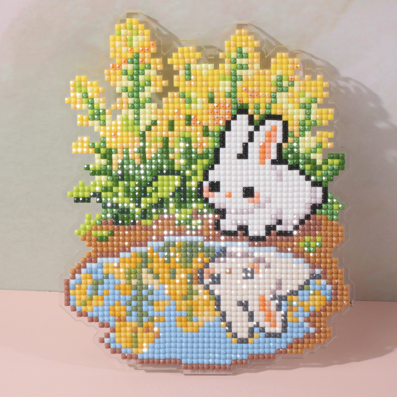 Reflections Collection – Garden Bunny Diamond Painting Acrylic Standee
