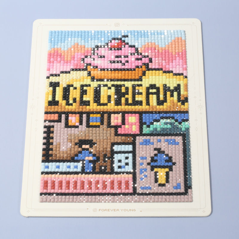 Minigem® : Little Shop Stories Small Diamond Art Kits, 5x7 Inch Cards