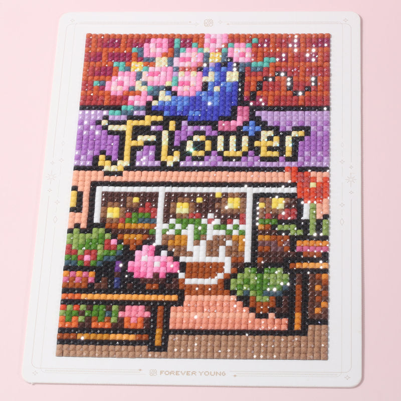 Minigem® : Little Shop Stories Small Diamond Art Kits, 5x7 Inch Cards