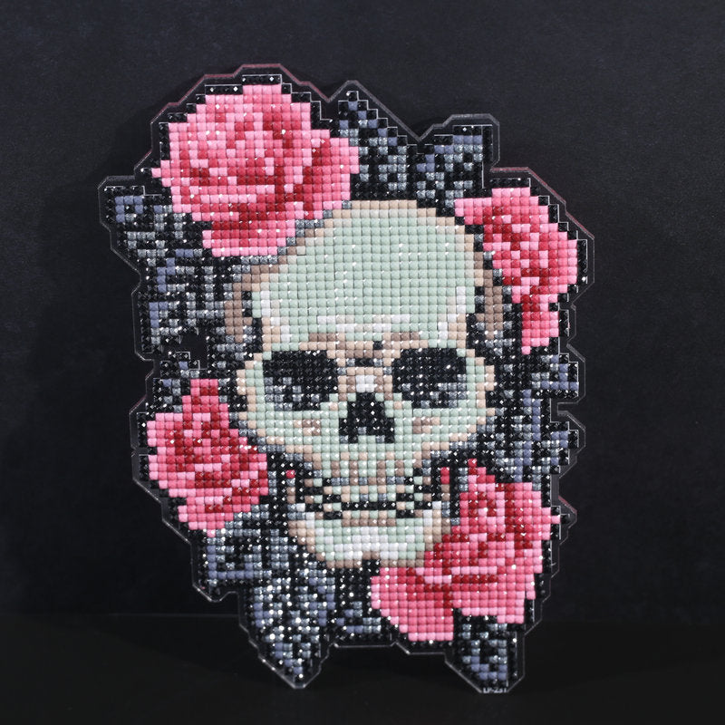 Lumigem Halloween Skull Rose Diamond Art Decoration