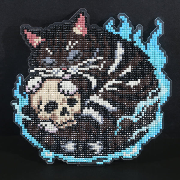 Lumigem Gothic Halloween Black Cat Diamond Art