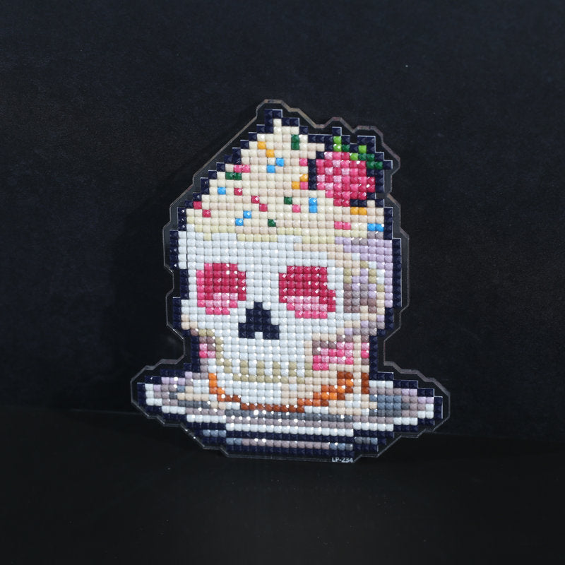 Lumigem Halloween Spooky Ice Cream Skull Diamond Art
