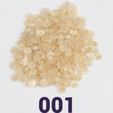 Runde Jelly-Glitzerperlen, 1 Beutel (2000 Stück), einfarbig