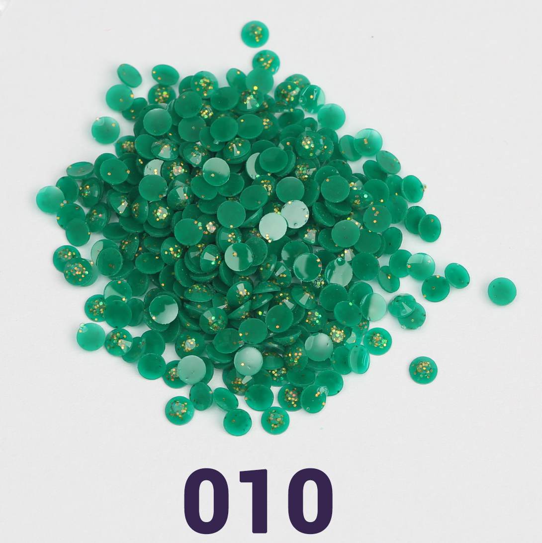 Runde Jelly-Glitzerperlen, 1 Beutel (2000 Stück), einfarbig