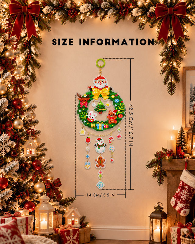 Merry Christmas Diamond Art Hanging Kits for Adults
