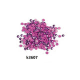 Runde Metallic-Perlen, 1 Beutel (2000 Stück), einfarbig