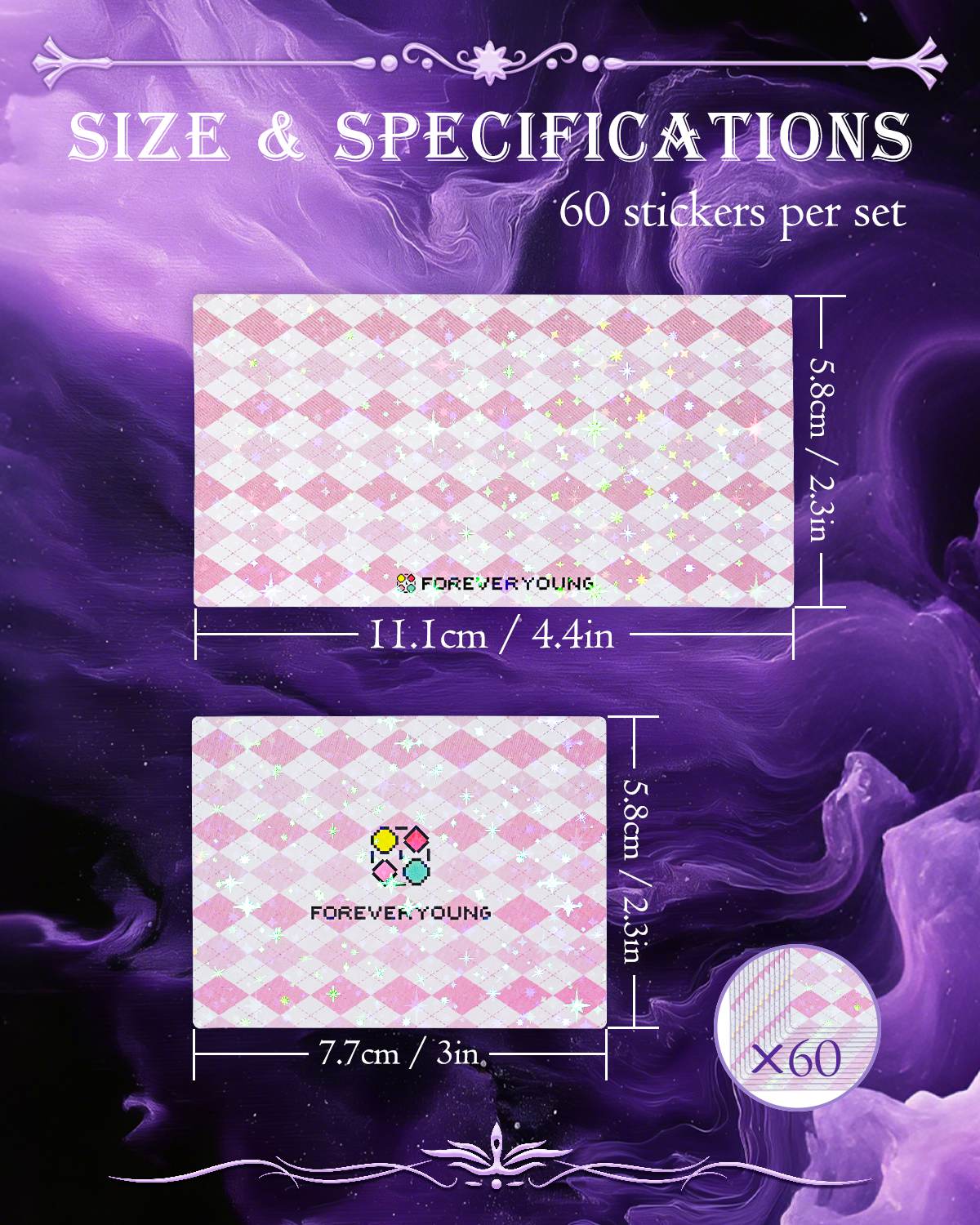 Foreveryoung Storage Tray Bottom Stickers