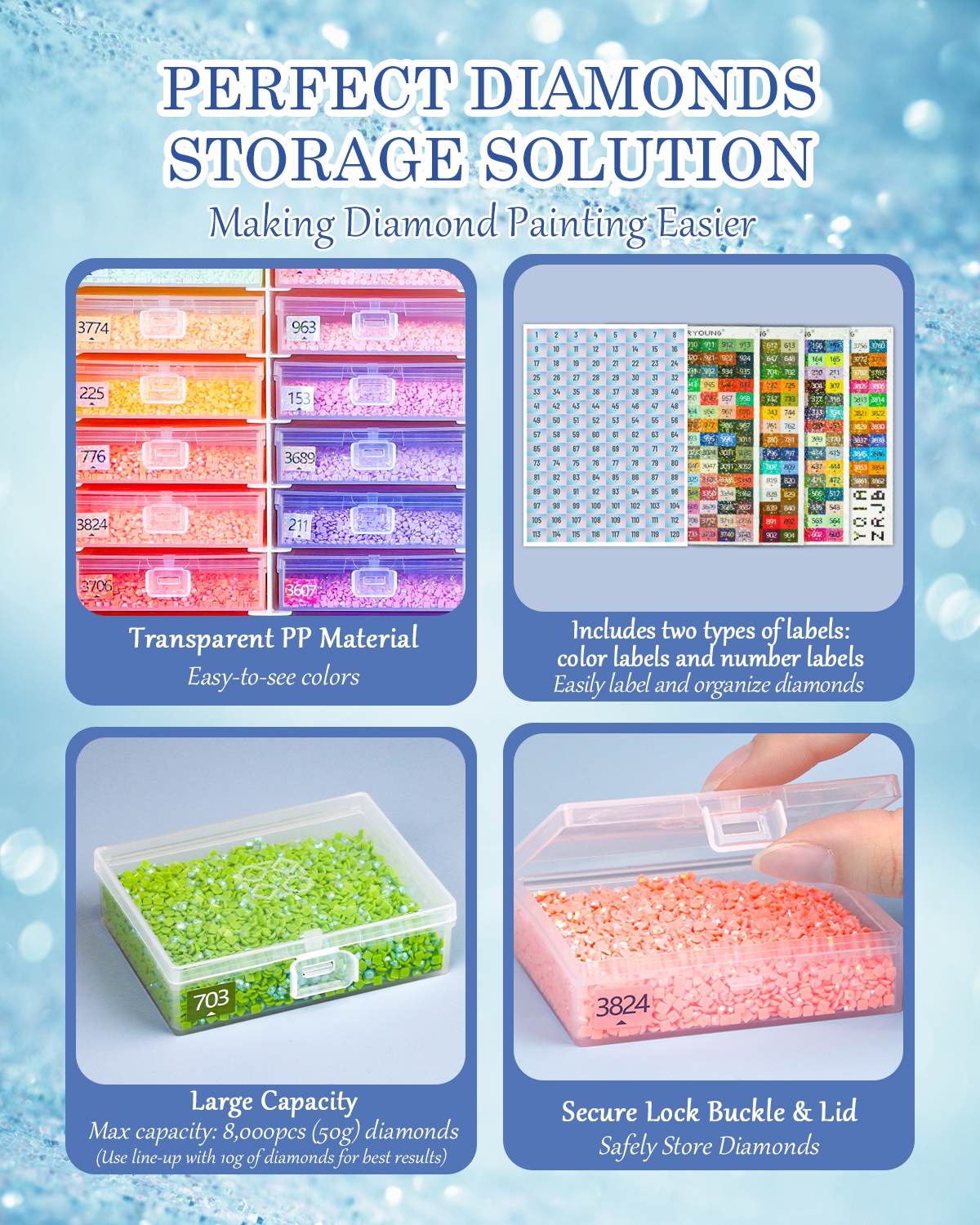 ForeverYoung 3-in-1 Diamond Art Tray Set