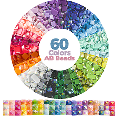 60 Colors AB Diamond Painting Beads, 12000pcs - Forever Young®️ DIY - 