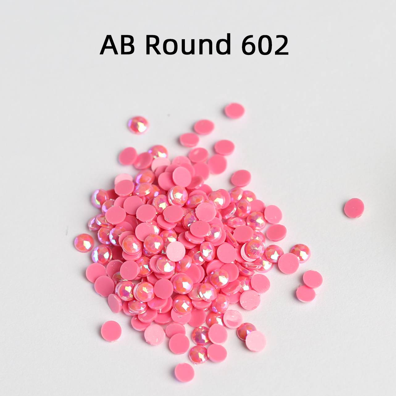 Runde AB-Perlen, 1 Beutel (2000 Stück), einfarbig