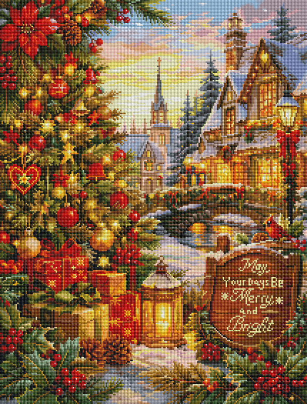 Christmas Village Winter Wonderland Diamond Painting Kit