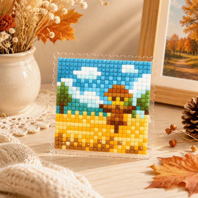 Lumigem 4pcs Mini Square Diamond Painting Set – Four Seasons Landscape Collection