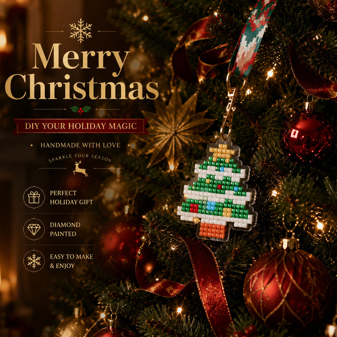 Lumigem Christmas Diamond Painting Keychain Collection