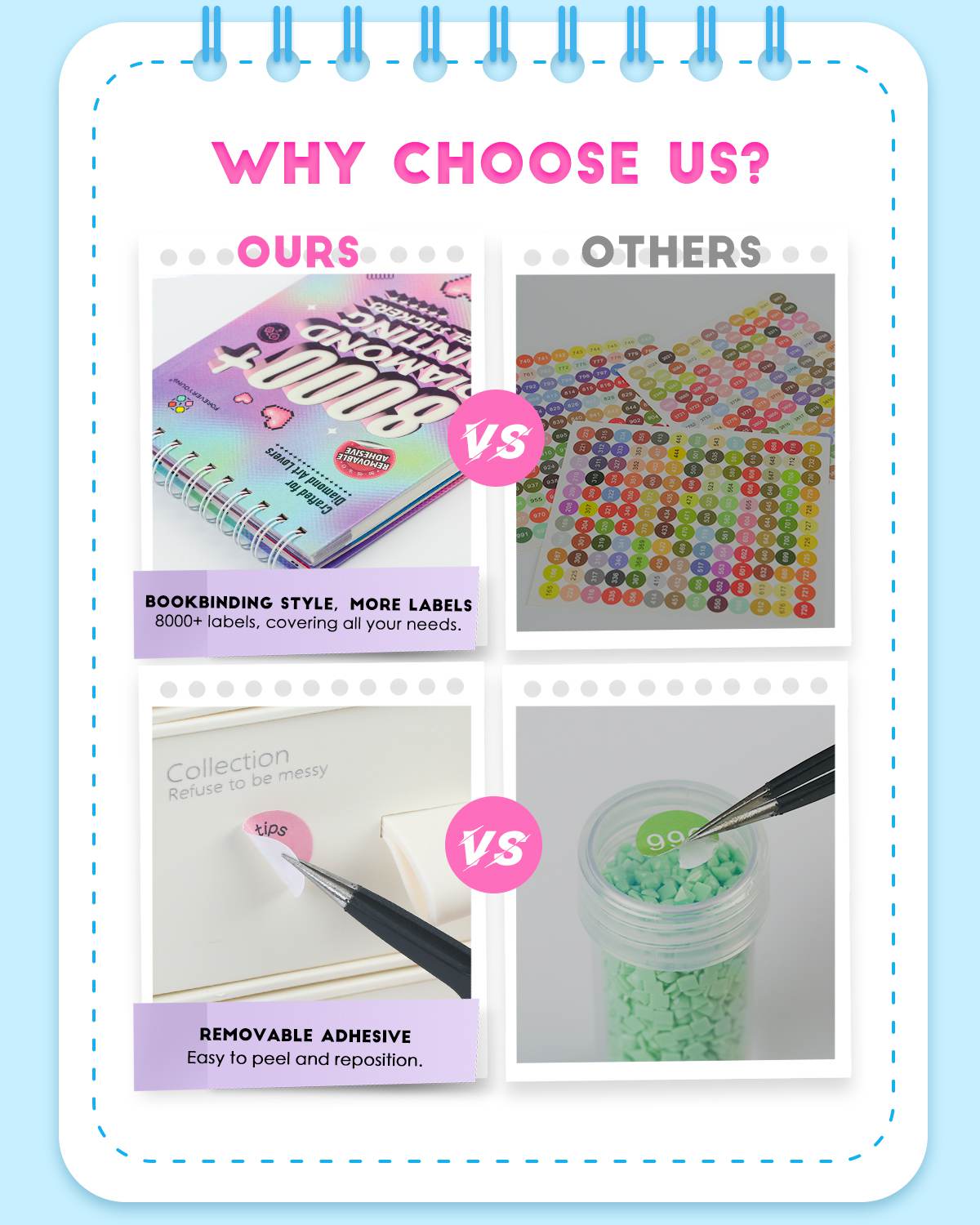 ForeverYoung Diamond Art Label Sticker Book