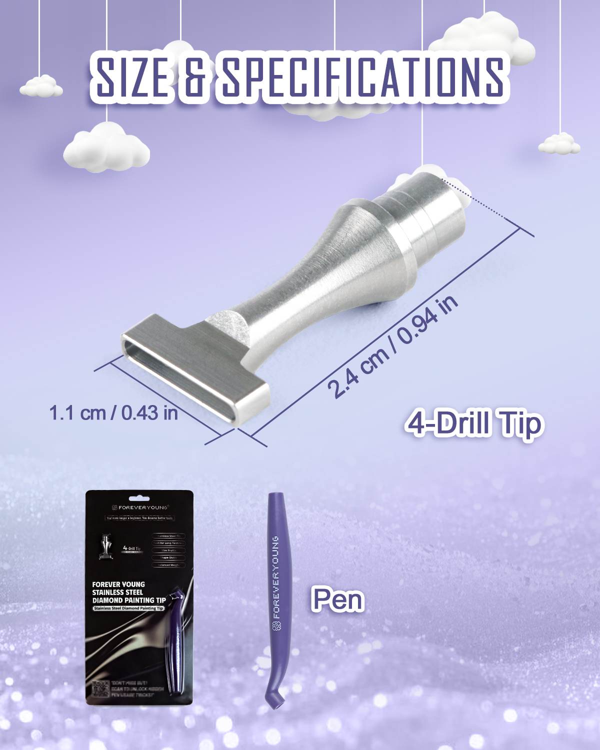 ForeverYoung Stainless Steel Diamond Painting Tip
