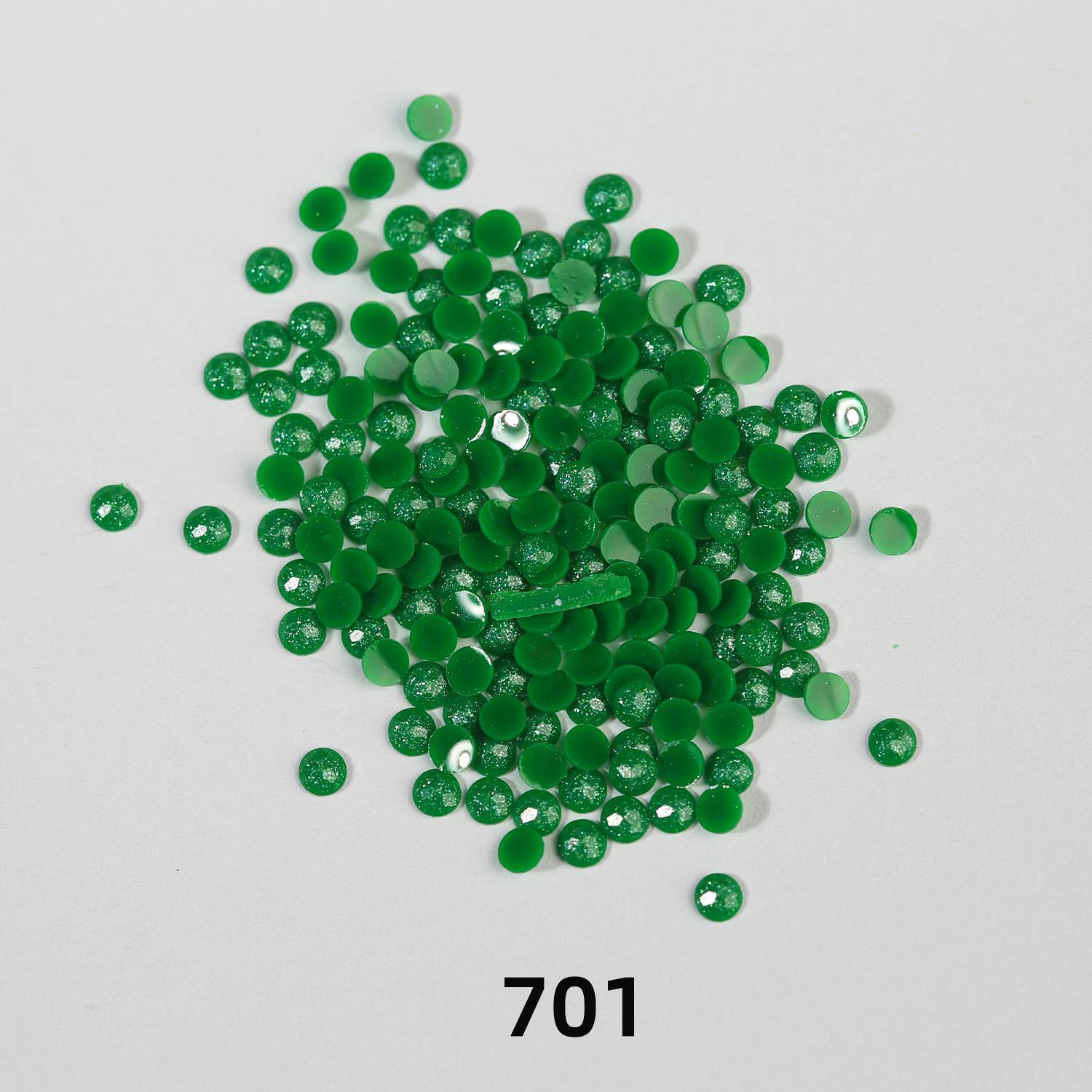 Runde AB-Perlen, 1 Beutel (2000 Stück), einfarbig