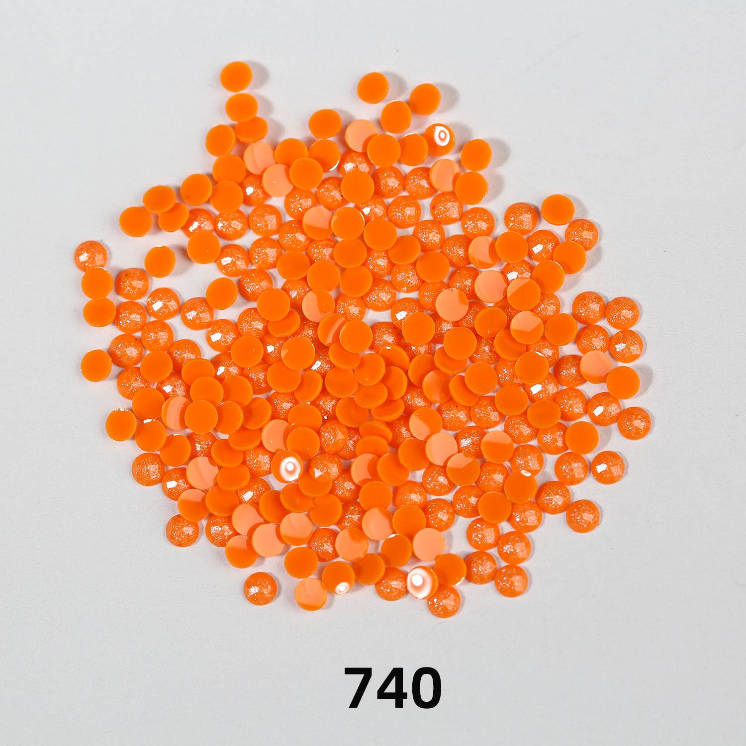 Runde AB-Perlen, 1 Beutel (2000 Stück), einfarbig