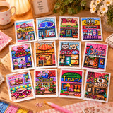 Minigem® : Little Shop Stories Small Diamond Art Kits, 5x7 Inch Cards