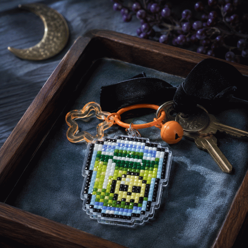 Lumigem Spooky Halloween Diamond Painting Keychains