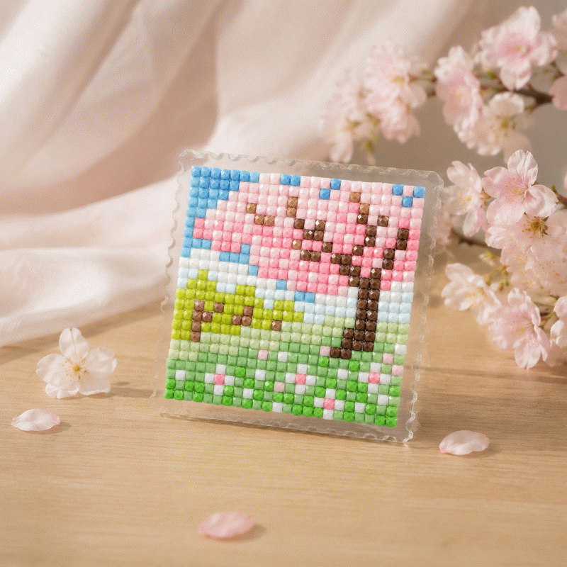 Lumigem 4pcs Mini Square Diamond Painting Set – Four Seasons Landscape Collection