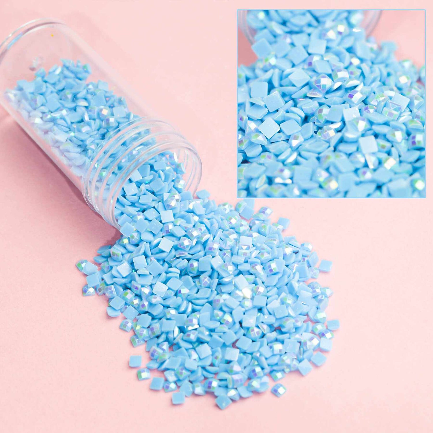 60 Colors Square AB Diamond Art Beads With Storage Container, 90,000pcs