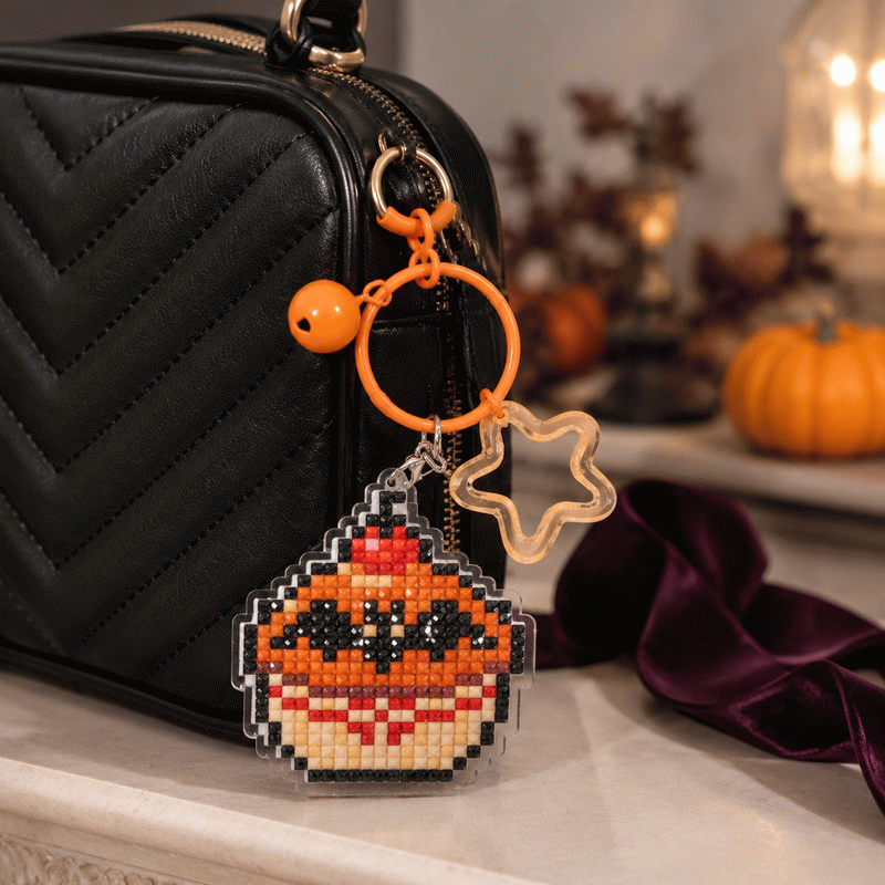 Lumigem Spooky Halloween Diamond Painting Keychains