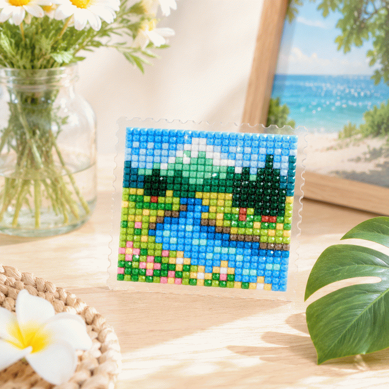 Lumigem 4pcs Mini Square Diamond Painting Set – Four Seasons Landscape Collection