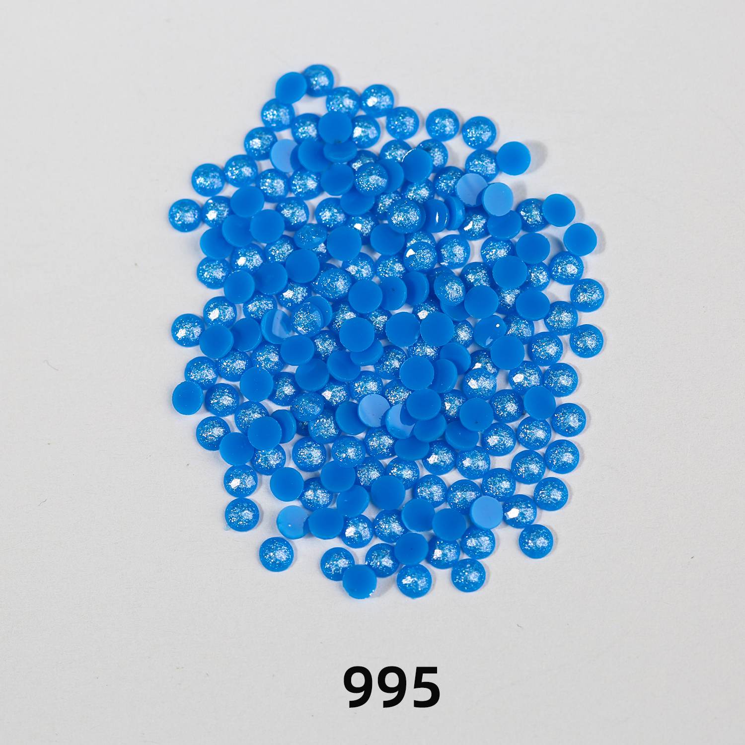 Runde AB-Perlen, 1 Beutel (2000 Stück), einfarbig