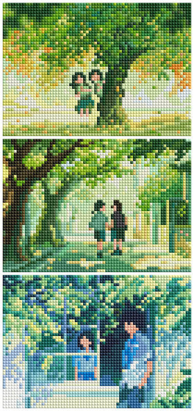 Film 3 - Youthful Days Under the Trees Cross Stitch