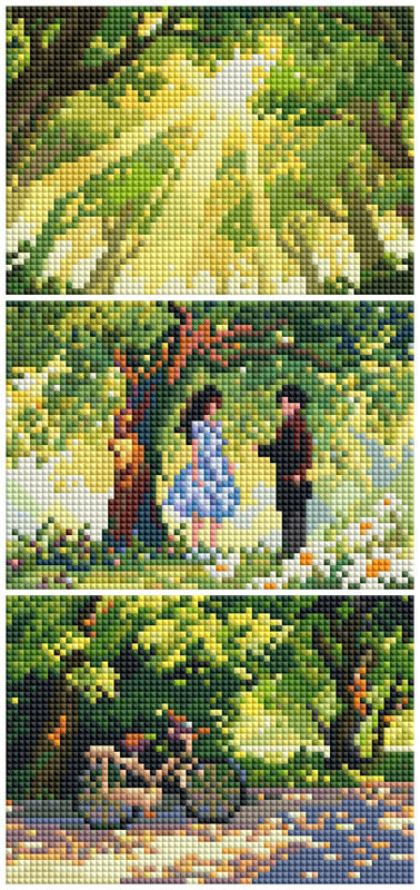 Film 4 - Summer Daydream in the Woods Cross Stitch