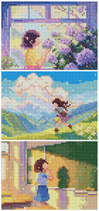 Film 5 - Sunlight and Dust Cross Stitch