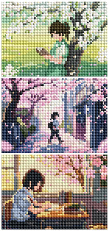 Film 6 - Spring Letter in the Cherry Blossoms Cross Stitch