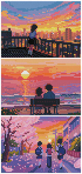 Film 9 - Dawn Glow Over the City Cross Stitch