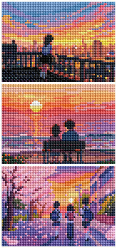 Film 9 - Dawn Glow Over the City Cross Stitch