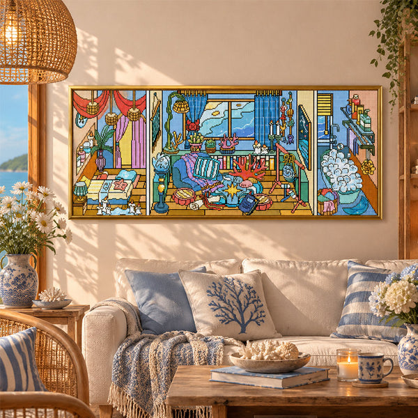 Illusion Water Apartment Giant Diamond Painting - Section 02