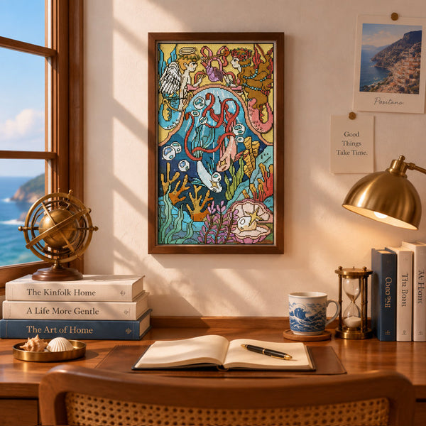 Illusion Water Apartment Giant Diamond Painting - Section 09