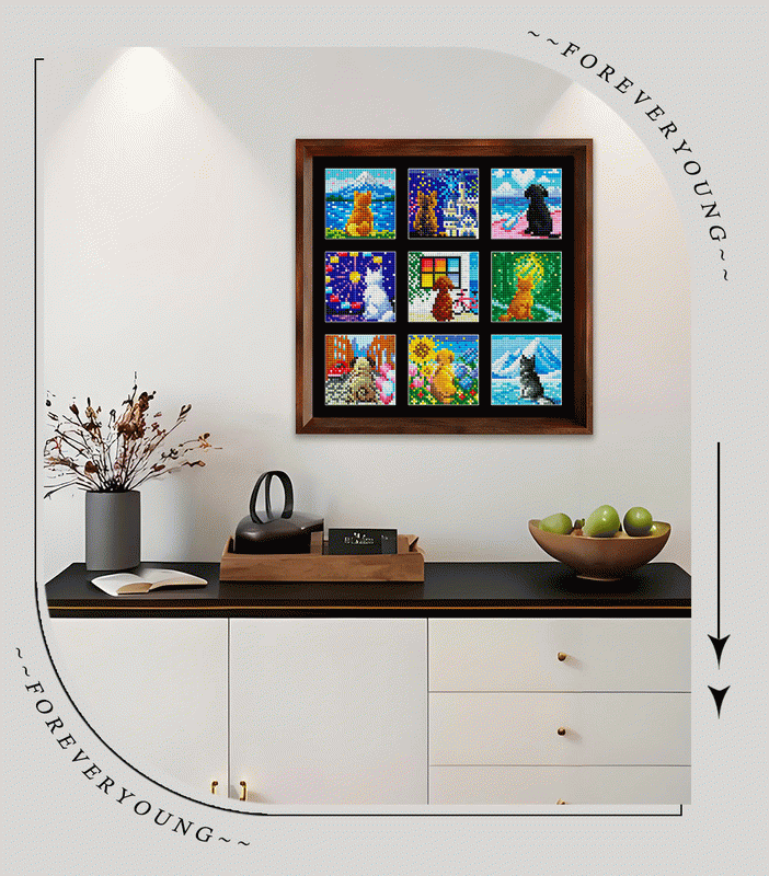 Around the World with Dogs Diamond Painting Collection