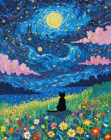 Starry Night Cat