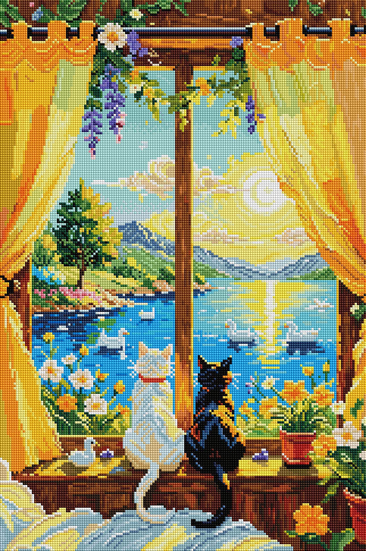 Lakeside Feline View