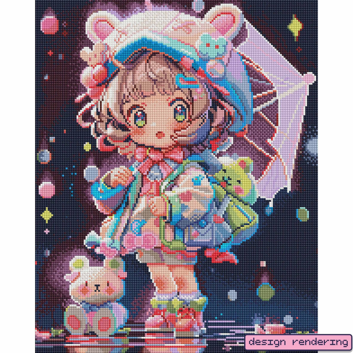 Heart of Adventure: Girl's Edition-Crystal Diamond Painting