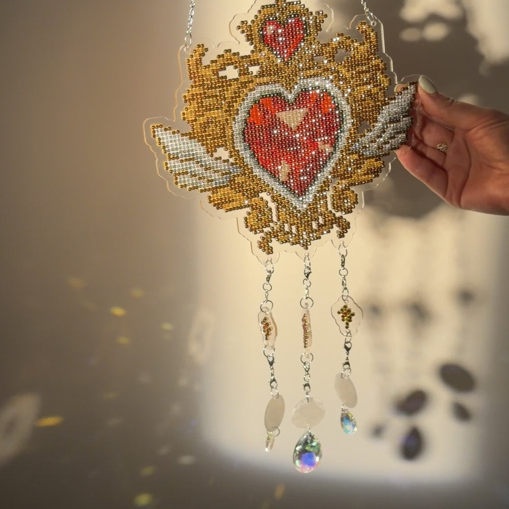 LumiGem Suncatcher Vowed Heart